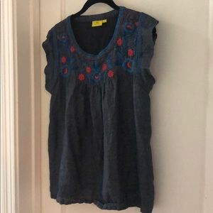 Denim Smock top